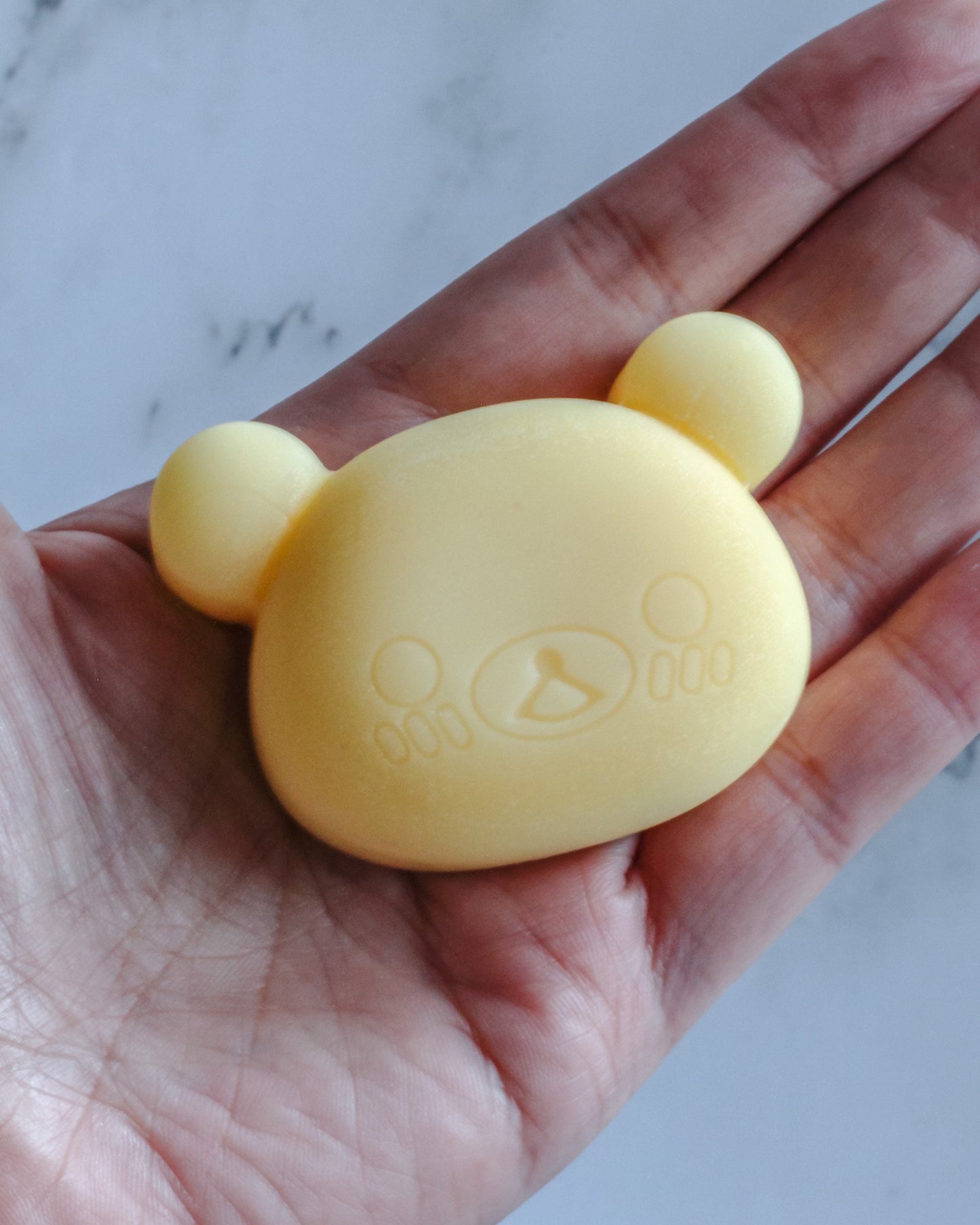 Kawaii Solid Lotion Butter Bar in Ecofriendly Travel Tin | Cute Pink Cat or Golden Bear | Natural Skincare Moisturizer
