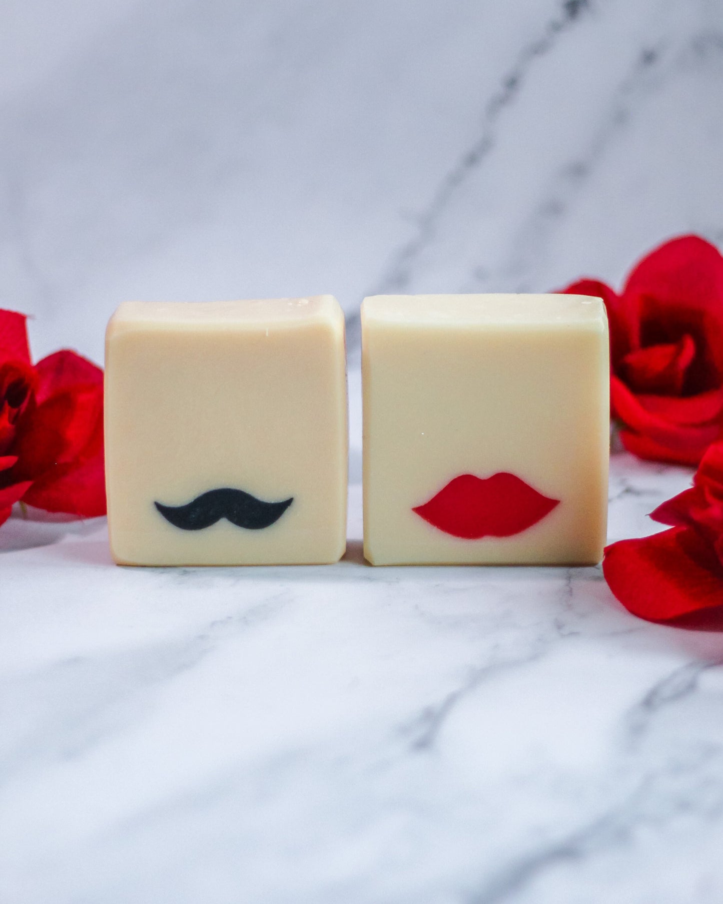 You and Me Gift Set of 2 Handmade Vegan Soaps | Holiday Stocking Stuffer Gift | Housewarming Present for Couple