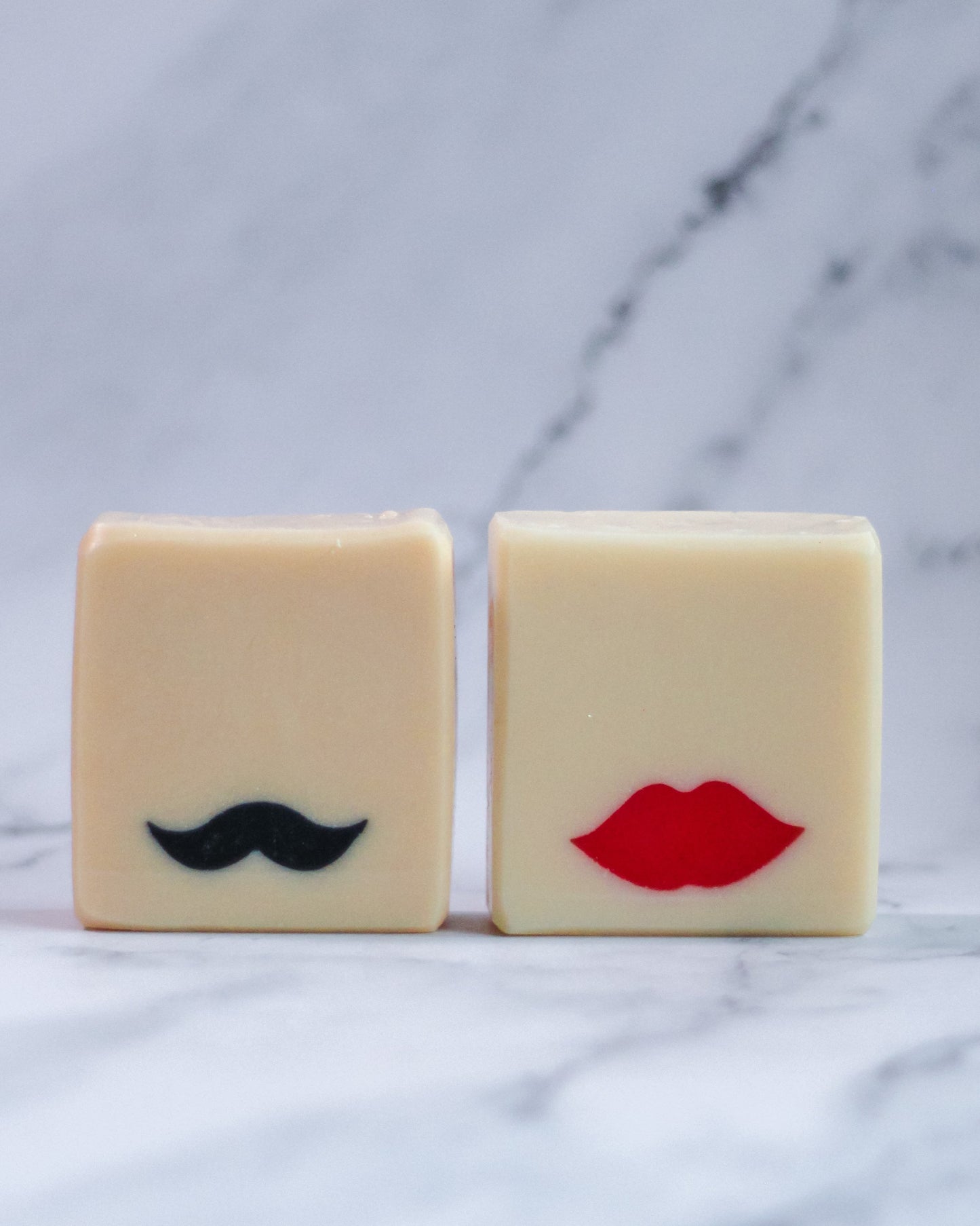 You and Me Gift Set of 2 Handmade Vegan Soaps | Holiday Stocking Stuffer Gift | Housewarming Present for Couple