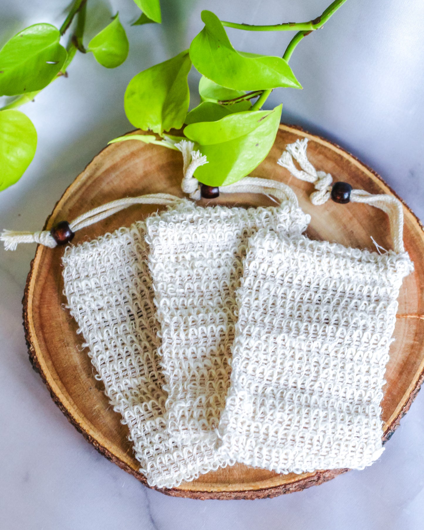 Natural Sisal Soap Saver Pouch | Exfoliating | Ecofriendly | Reusable